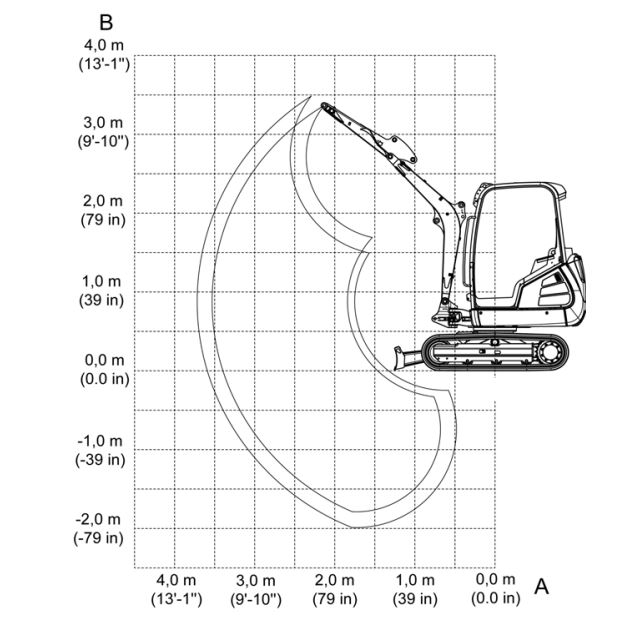 Gravemaskin belter diesel 1,1-2,0 tonn